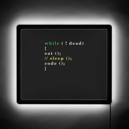 Computer Science Python Programmer Eat Code Sleep  LED Sign