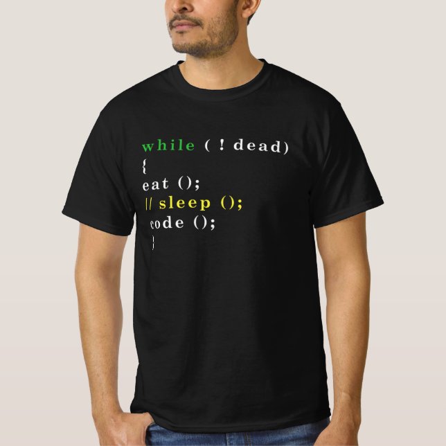 Computer Science Python Programmer Eat Code Sleep  T-Shirt (Front)