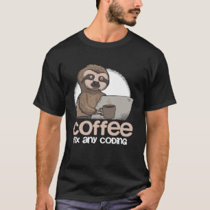 Computer Science Sloth Programmer Coding For IT C T-Shirt