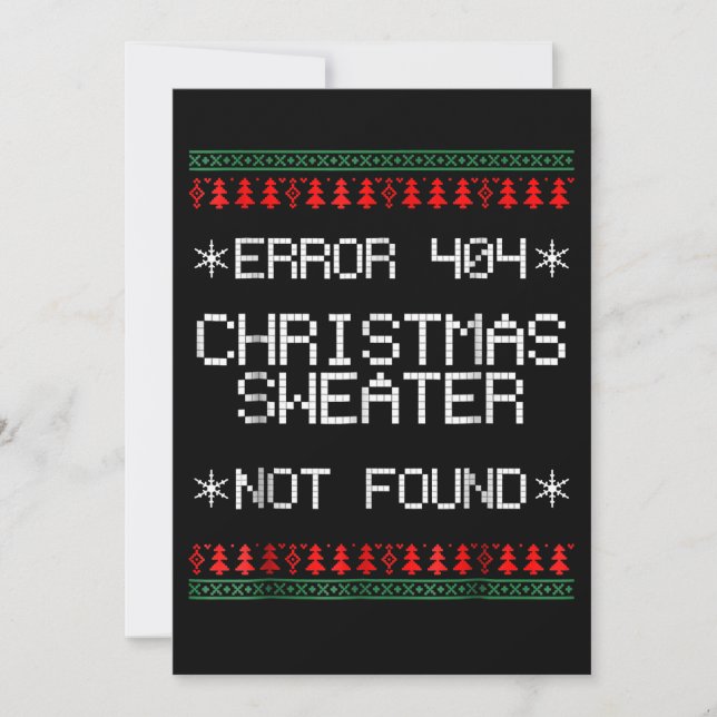 Computer Science Software Engineer Funny Lovers Holiday Card (Front)