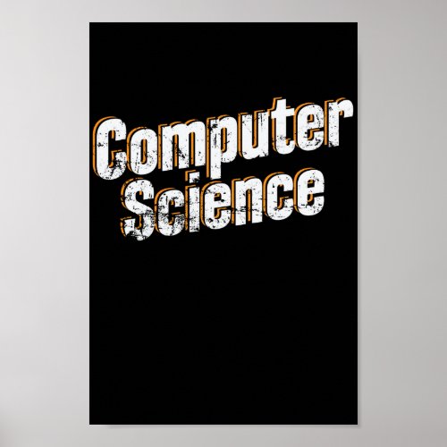 Computer Science Software Informatiker Poster