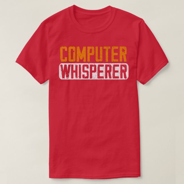 Computer Science Whisperer Funny Coding Programmer T-Shirt (Design Front)