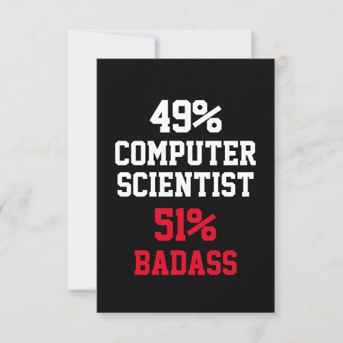 Computer Scientist Badass Card