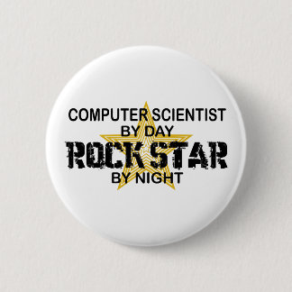 Computer Scientist Rock Star Button