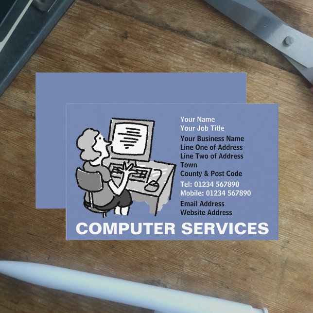 Computer Services Business Card (Creator Uploaded)