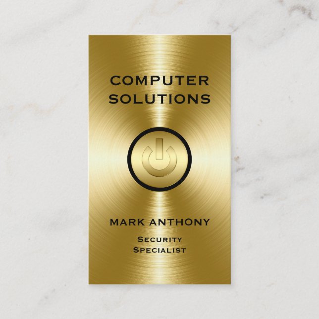 Computer Services Business Card (Front)