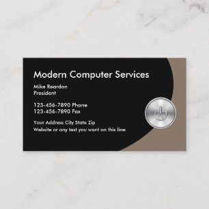 Computer Services Business Cards