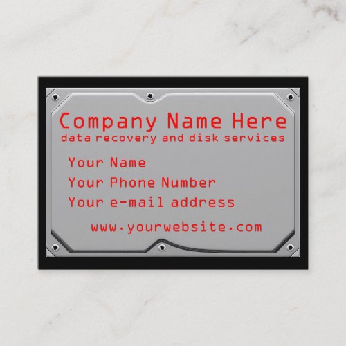 Computer services business cards