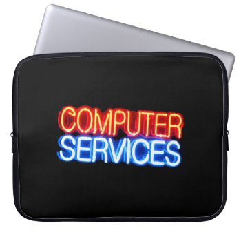 Computer Services Laptop Sleeve by boblet at Zazzle