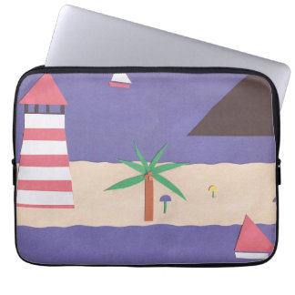 Computer Sleeve with a Beach Scene