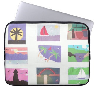 Computer Sleeve with Beach/Nature Scenes