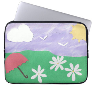 Computer Sleeve with Bright Outdoor Scene