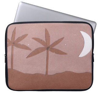 Computer Sleeve with Mountain and Night Sky Scene