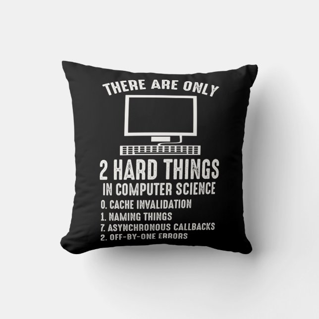 Computer Software Programmer Engineer Coder Throw Pillow (Front)