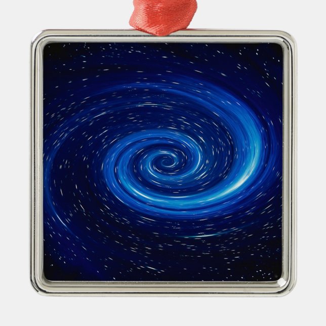 Computer Space Image Metal Ornament (Front)