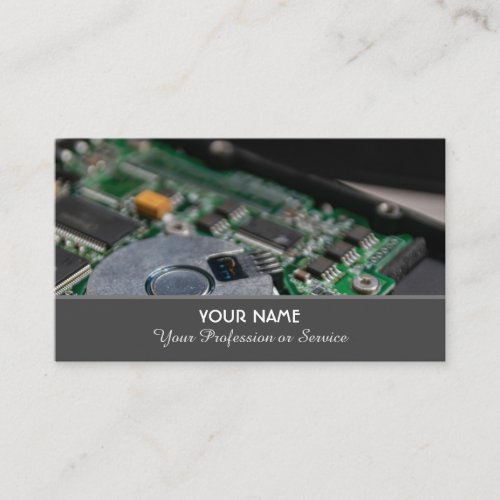 Computer specialist and computer repair specialist business card