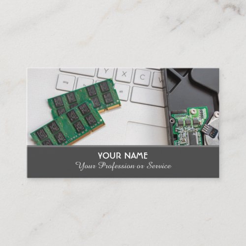 Computer specialist and computer repair specialist business card