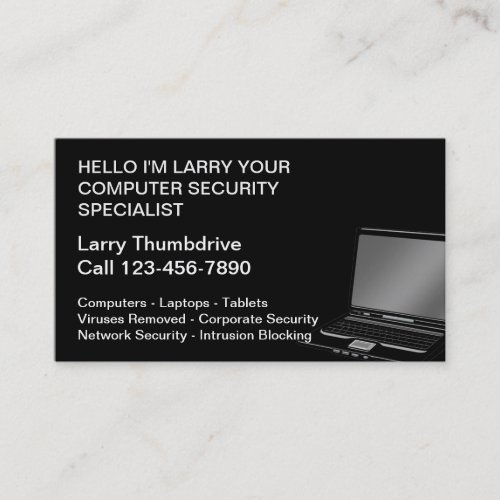 Computer Specialist Business Cards