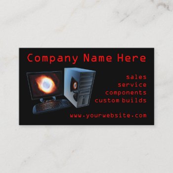 Computer Store Business Cards by sc0001 at Zazzle