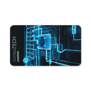computer tech business card