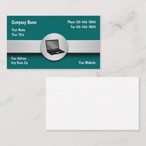 Customizable Computers Business Card