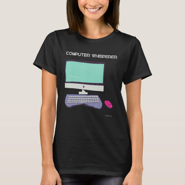 Computer Tech Whisperer Wizard Support 11 T-Shirt (Front)