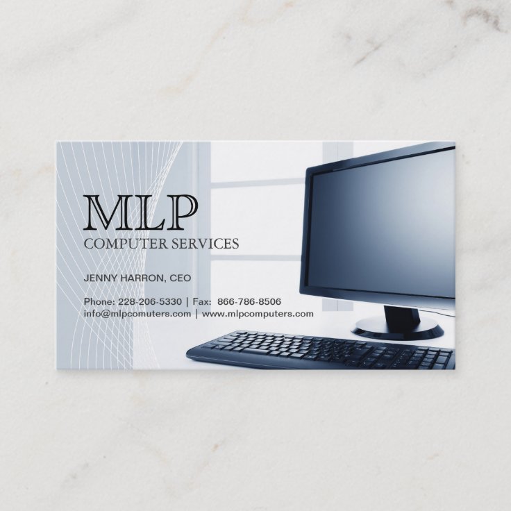 Computer Technician Business Card | Zazzle