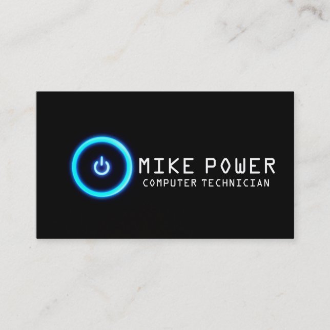 Computer Technician Repair Business Card (Front)