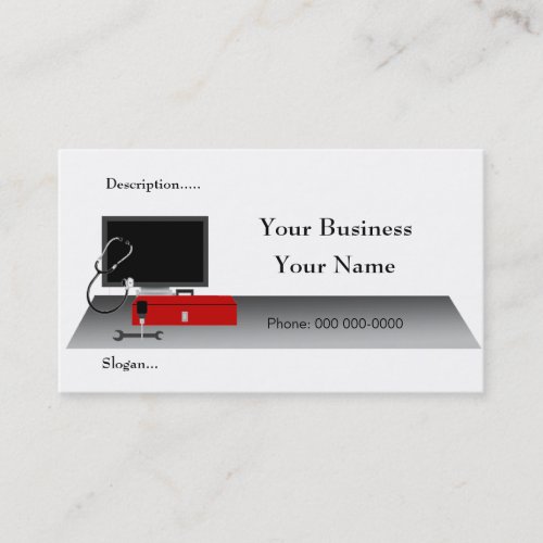 Computer Technician Service Business Crad Business Cards