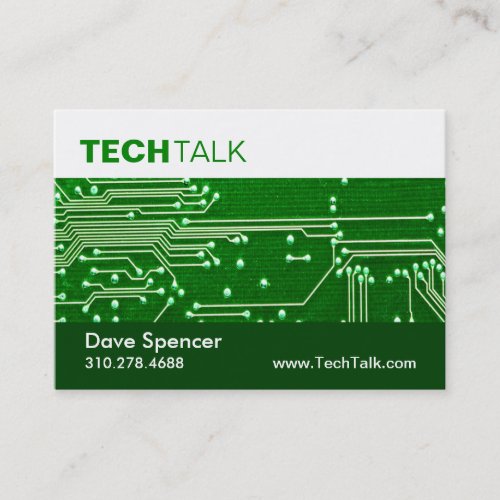 Computer Technician Tech Circuit Board chubby Business Card