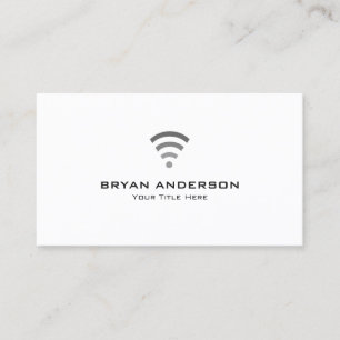 Computer Technician - WiFi Logo Business Card
