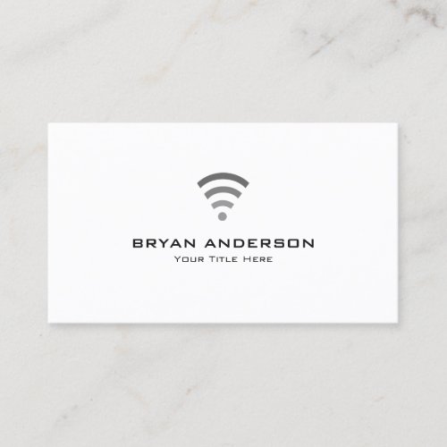 Computer Technician _ WiFi Logo Business Card