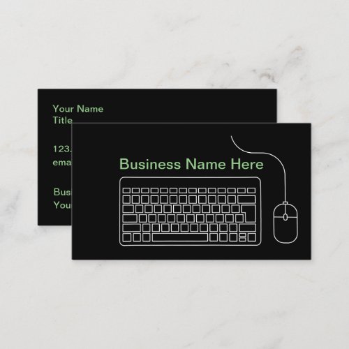 Computer Technology Theme Business Cards
