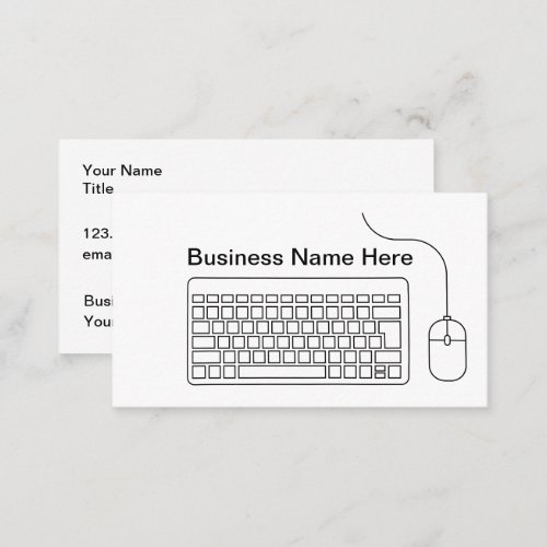 Computer Technology Theme Business Cards