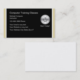 Computer Training Business Cards | Zazzle