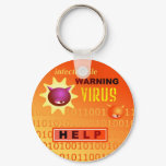 Computer Virus Keychain
