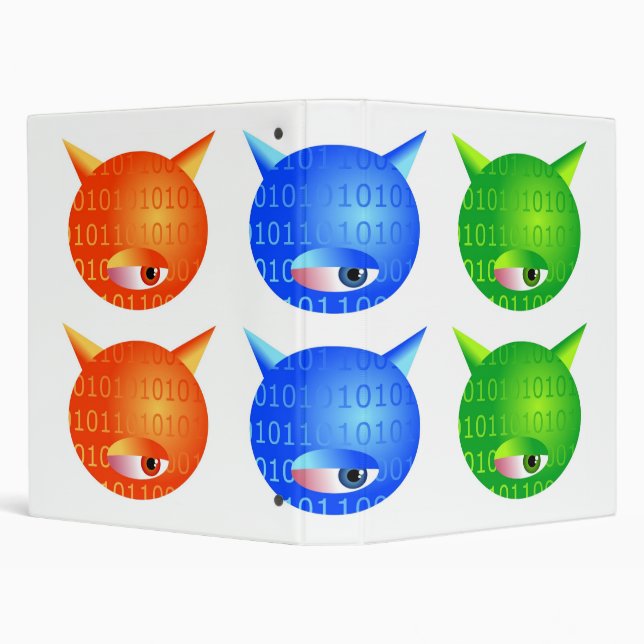 Computer Viruses 3 Ring Binder (Background)