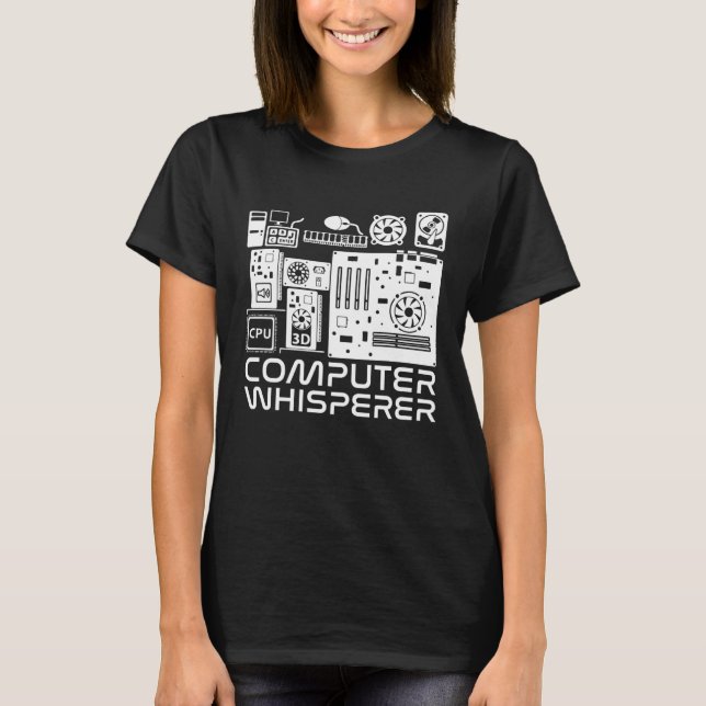 Computer Whisperer Technical Support T-Shirt (Front)