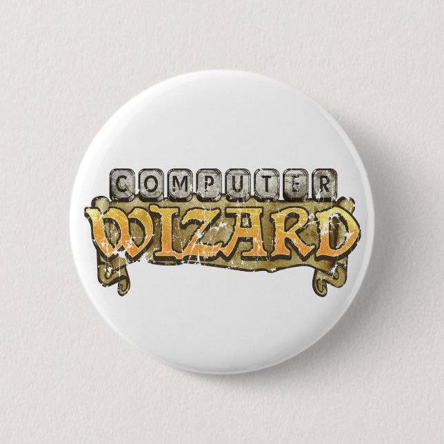 Computer Wizard 2008 Button (Front)