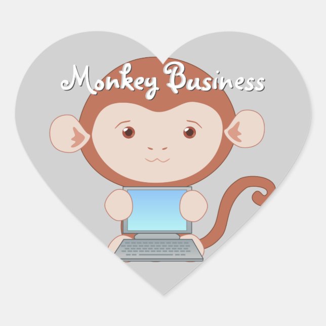 Computer Wizard Monkey Stickers (Front)