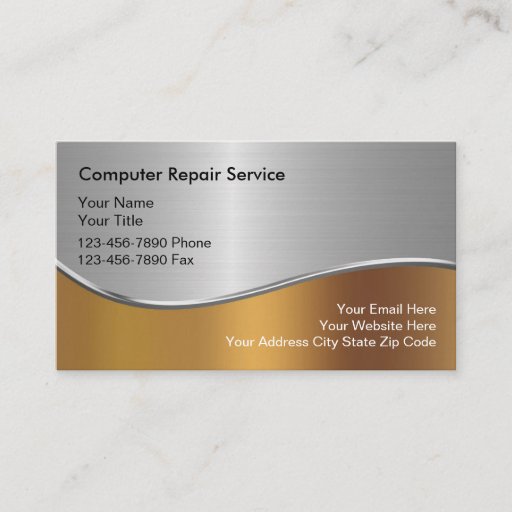 Customizable Computers Business Card