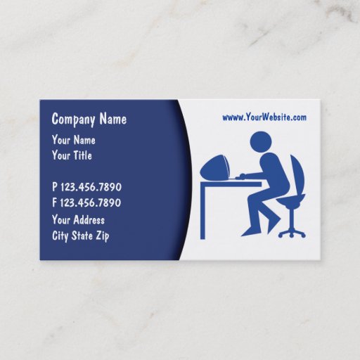 Customizable Computers Business Cards