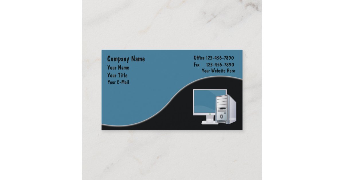 Computers Business Cards Zazzle