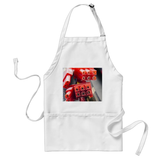 Computers Cable Connector Adult Apron (Front)