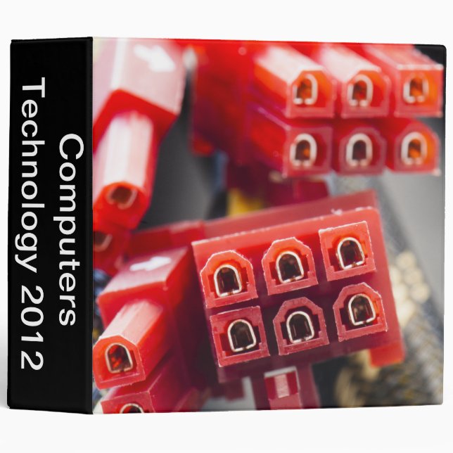 Computers Cable Connector Binder (Front/Spine)