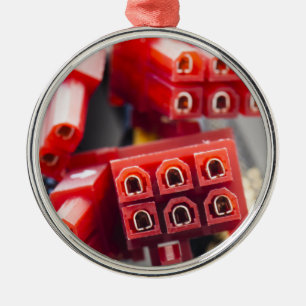 Computers Cable Connector Metal Ornament