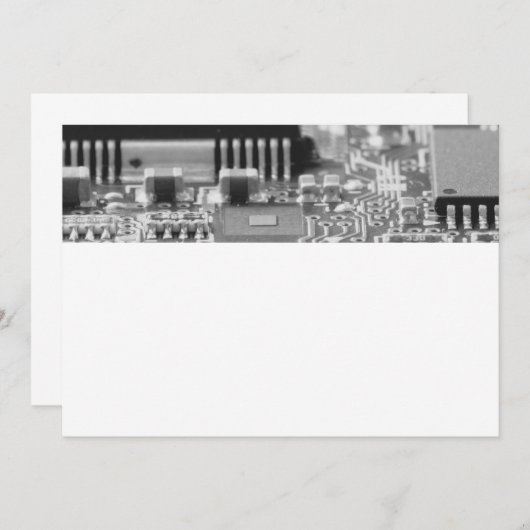 Computer's chip closeup (Front/Back)