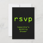 [ Thumbnail: Computing Themed & Digital Style "RSVP" Card ]