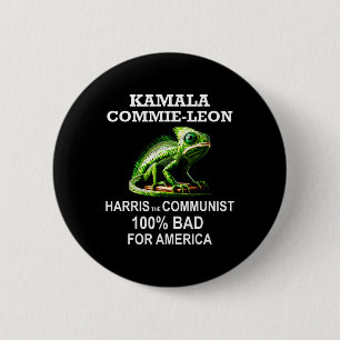 Comrade Kamala Commie Leon Commieleon Communist Ha Button