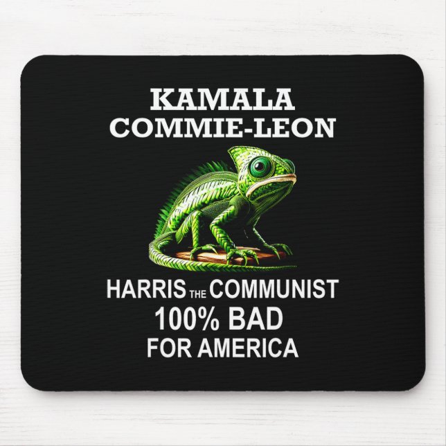 Comrade Kamala Commie Leon Commieleon Communist Ha Mouse Pad (Front)